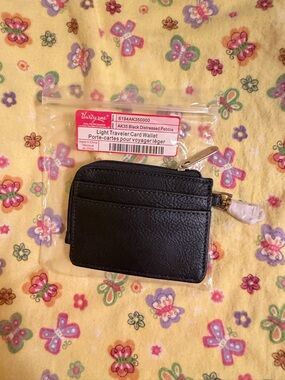 thirty-one Black Light Traveler Zip Card Wallet